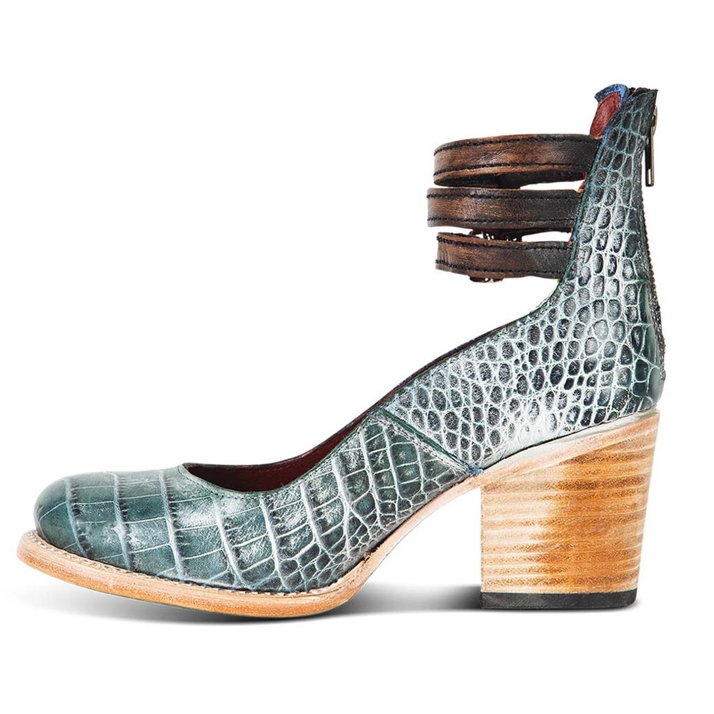 FREEBIRD Randi Turquoise Croco in Size 6 - Picture 6 of 11